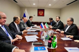 I.R. Iran, Ministry of Foreign Affairs- Iranian Russian FMs meet on sidelines of UNGA in New York to discuss bilateral cooperation